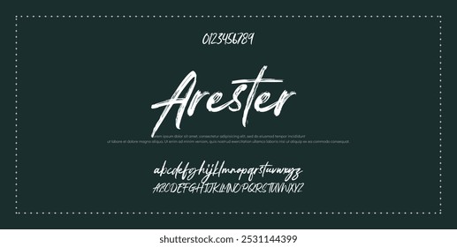 Signature Font Kalligrafie Logotyp Skript Pinsel Schriftart Schriftart Schriftart handschriftlich