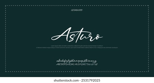 Signature Font Calligraphy Logotype Script Font Type Font lettering handwritten
