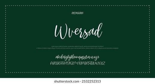 Signature Font Calligraphy Logotype Script Font Type Font lettering handwritten