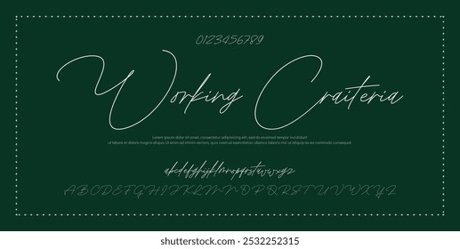Signature Font Calligraphy Logotype Script Font Type Font lettering handwritten