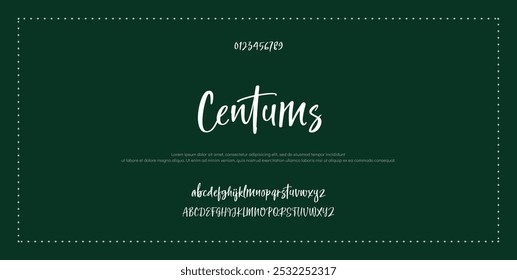 Signature Font Kalligrafie Logotyp Skript Schriftart Schriftart Schriftart handschriftlich