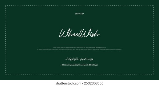 Signature Font Calligraphy Logotype Script Tipo de fuente Letras de fuentes escritas a mano