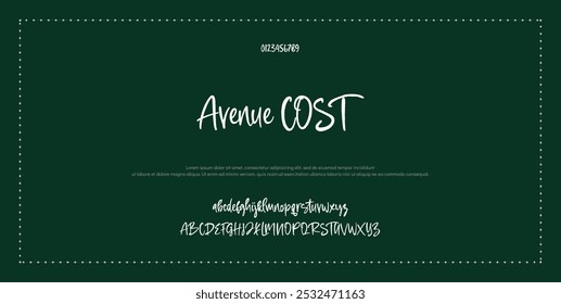 Signature Font Calligraphy Logotype Script Font Type Font lettering handwritten