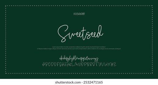 Signature Font Calligraphy Logotype Script Font Type Font lettering handwritten