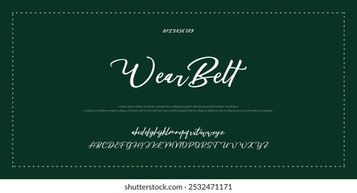 Signature Font Calligraphy Logotype Script Tipo de fuente Letras de fuentes escritas a mano