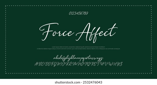 Fonte da Assinatura Caligrafia Logotipo Script Tipo de Fonte Letras de fonte manuscritas