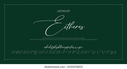 Signature Font Calligraphy Logotype Script Font Type Font lettering handwritten