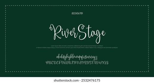 Signature Font Calligraphy Logotype Script Brush Font Type Font lettering handwritten