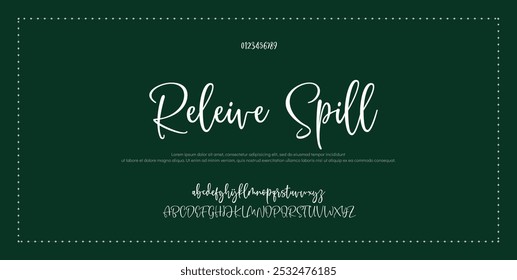 Signature Font Calligraphy Logotype Script Brush Font Type Font lettering handwritten