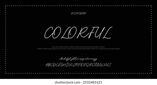 Signature Font Calligraphy Logotype Script Font Type Font lettering handwritten