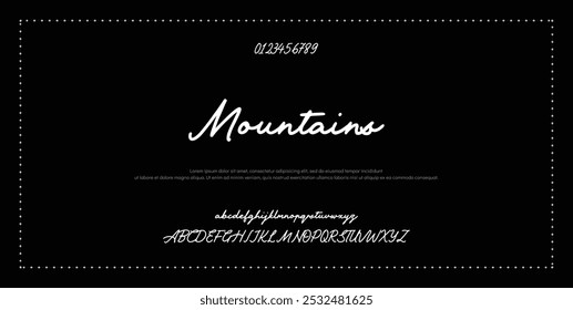 Signature Font Calligraphy Logotype Script Font Type Font lettering handwritten