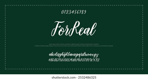 Signature Font Kalligrafie Logotyp Skript Schriftart Schriftart Schriftart handschriftlich