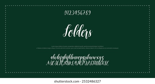 Signature Font Kalligrafie Logotyp Skript Schriftart Schriftart Schriftart handschriftlich