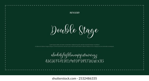 Signature Font Calligraphy Logotype Script Tipo de fuente Letras de fuentes escritas a mano