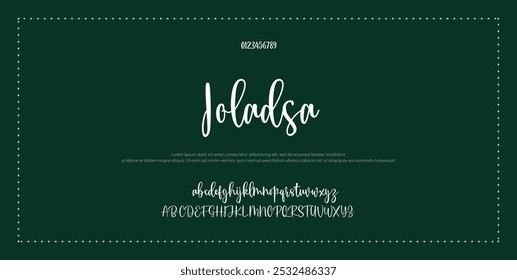 Signature Font Calligraphy Logotype Script Tipo de fuente Letras de fuentes escritas a mano