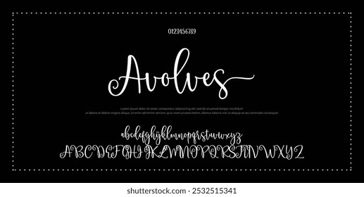 Signature Font Calligraphy Logotype Script Font Type Font lettering handwritten