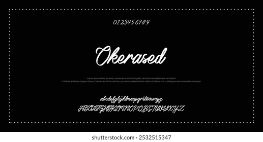Signature Font Calligraphy Logotype Script Font Type Font lettering handwritten