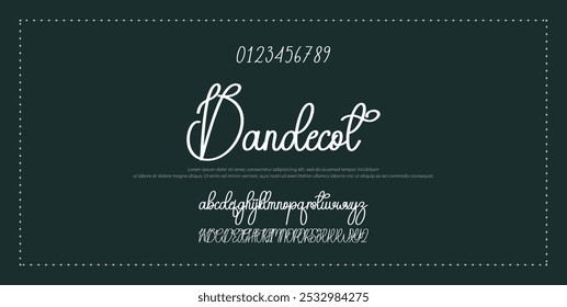 Signature Font Calligraphy Logotype Script Font Type Font lettering handwritten