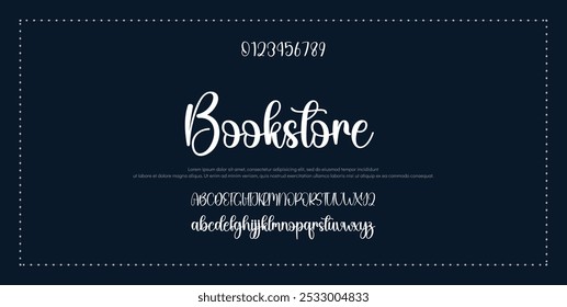 Signature Font Calligraphy Logotype Script Font Type Font lettering handwritten