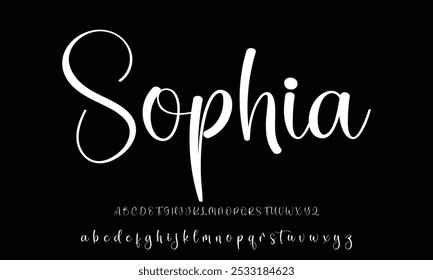 Signatur Schriftart Kalligrafie Logotyp Skript Pinsel Schriftart Schriftart Schriftart handschriftlich