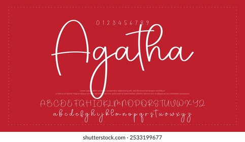Signature Font Calligraphy Logotype Script Brush Font Type Font lettering handwritten