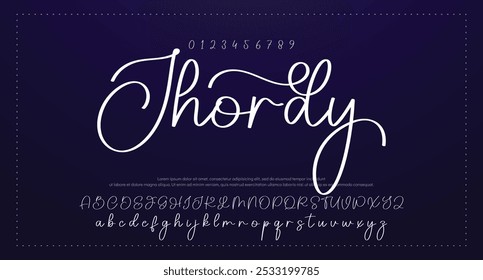 Signature Font Calligraphy Logotype Script Font Type Font lettering handwritten
