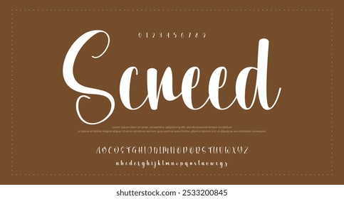 signature Font Calligraphy Logotype Script Brush Font Type Font lettering handwritten