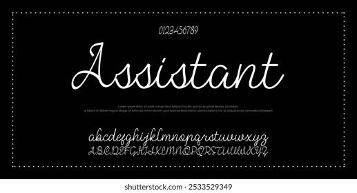 Signature Font Calligraphy Logotype Script Font Type Font lettering handwritten