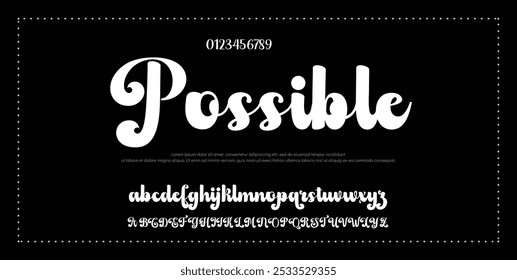 Signature Font Calligraphy Logotype Script Font Type Font lettering handwritten