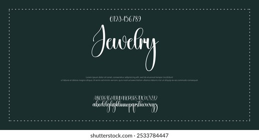 Signature Font Calligraphy Logotype Script Tipo de fuente Letras de fuentes escritas a mano