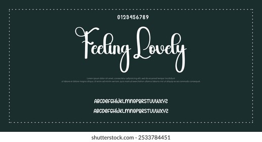 Fonte da Assinatura Caligrafia Logotipo Script Tipo de Fonte Letras de fonte manuscritas