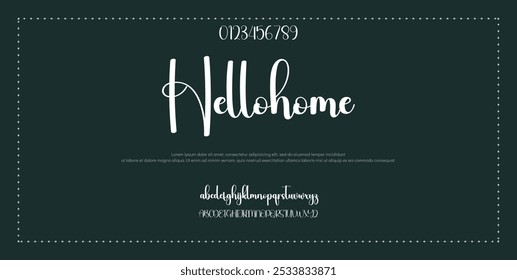 Signature Font Calligraphy Logotype Script Font Type Font lettering handwritten