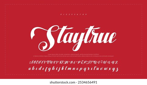 Signature Font Kalligrafie Logotyp Skript Pinsel Schriftart Schriftart Schriftart handschriftlich