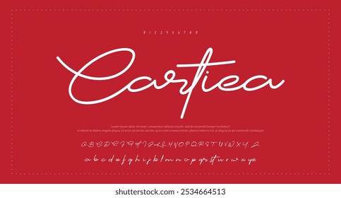 firma Caligrafía de fuentes Logotipo Script Pincel Tipo de fuente Letras de fuentes escritas a mano