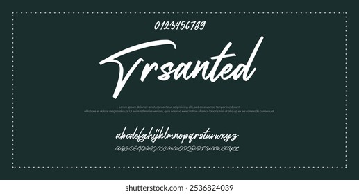 Signature Font Calligraphy Logotype Script Font Type Font lettering handwritten