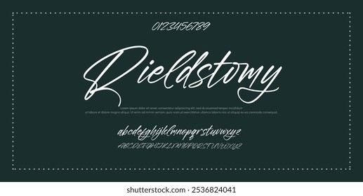 Signature Font Calligraphy Logotype Script Font Type Font lettering handwritten