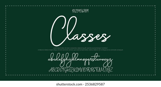 Signature Font Calligraphy Logotype Script Font Type Font lettering handwritten