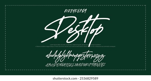 Signature Font Calligraphy Logotype Script Font Type Font lettering handwritten