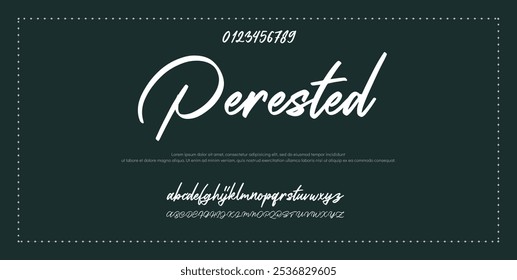 Signature Font Calligraphy Logotype Script Font Type Font lettering handwritten