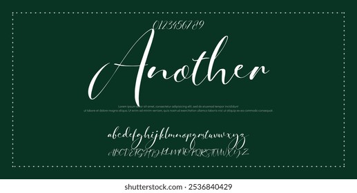 Signature Font Calligraphy Logotype Script Font Type Font lettering handwritten