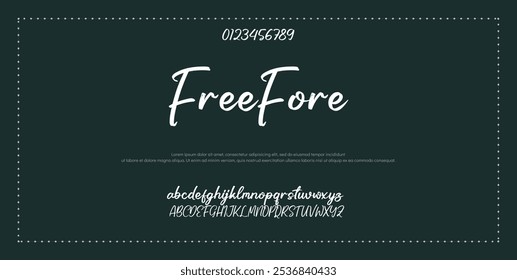Signature Font Calligraphy Logotype Script Font Type Font lettering handwritten