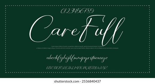 Signature Font Calligraphy Logotype Script Font Type Font lettering handwritten