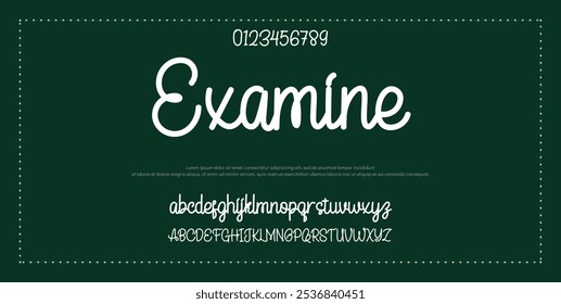 Signature Font Calligraphy Logotype Script Tipo de fuente Letras de fuentes escritas a mano