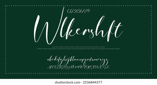 Signature Font Calligraphy Logotype Script Font Type Font lettering handwritten