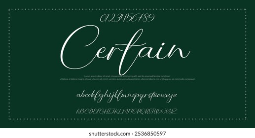 Signature Font Calligraphy Logotype Script Font Type Font lettering handwritten