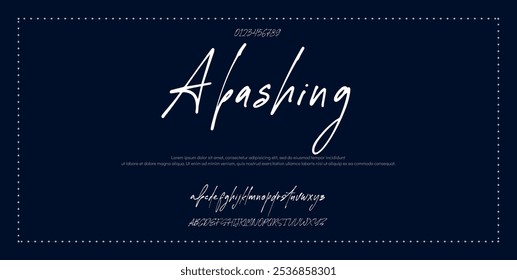 Signature Font Calligraphy Logotype Script Font Type Font lettering handwritten