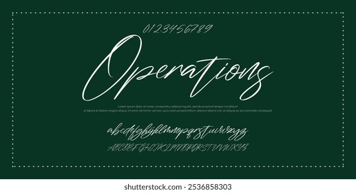 Signature Font Calligraphy Logotype Script Font Type Font lettering handwritten