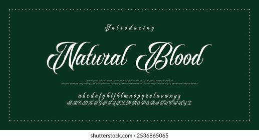 Signature Font Calligraphy Logotype Script Tipo de fuente Letras de fuentes escritas a mano
