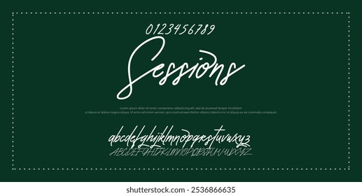 Signature Font Calligraphy Logotype Script Font Type Font lettering handwritten
