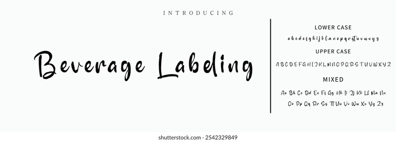 signature Font Calligraphy Logotype Script Brush Font Type Font lettering handwritten